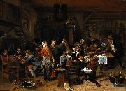 Jan Steen A company celebrating the birthday of Prince William III, 14 November 1660 France oil painting artist